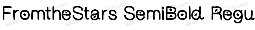 FromtheStars SemiBold Regular字体转换